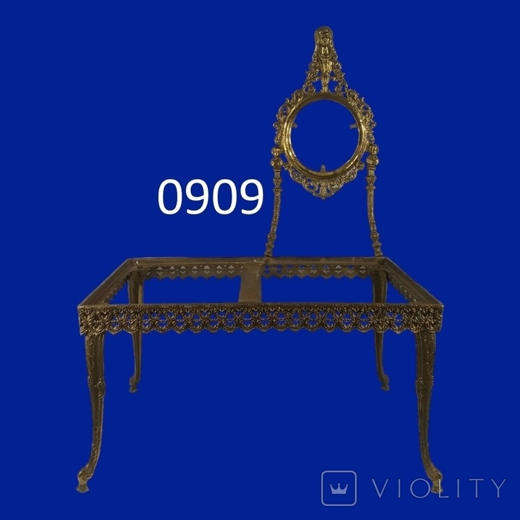 Бронзовый стол с зеркалом арт. 0909, фото №2