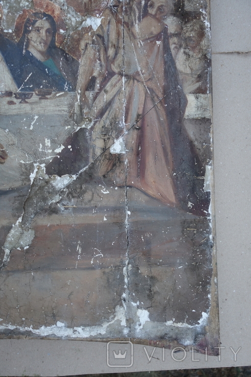 Ікона Частина Іконостасу Тайна вечеря висота 108 см., фото №6
