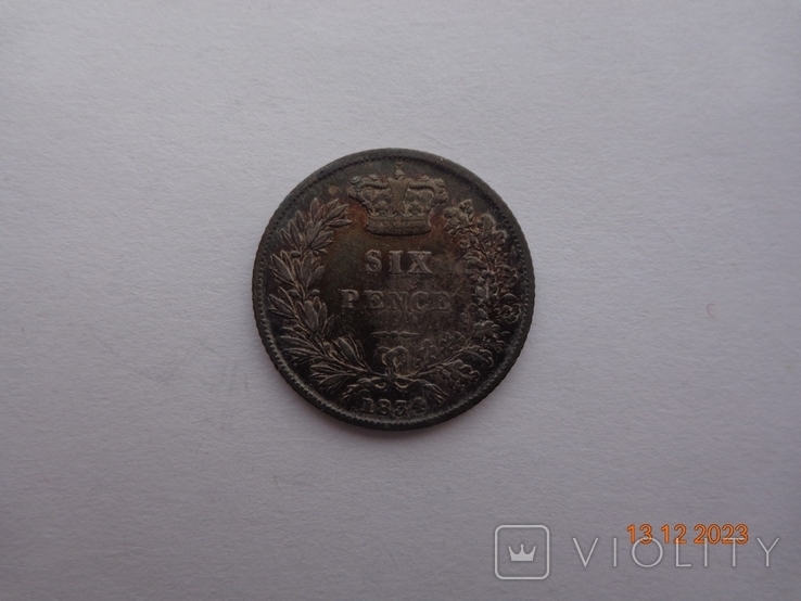Великобритания 6 пенсов 1834 William IV (KM#712) серебро, фото №2