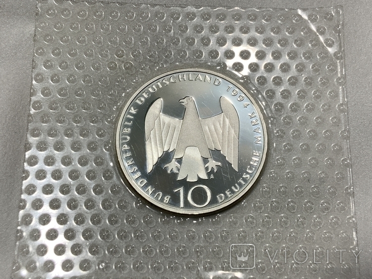 10 марок 1994 A Опір Німеччина ФРН, фото №3