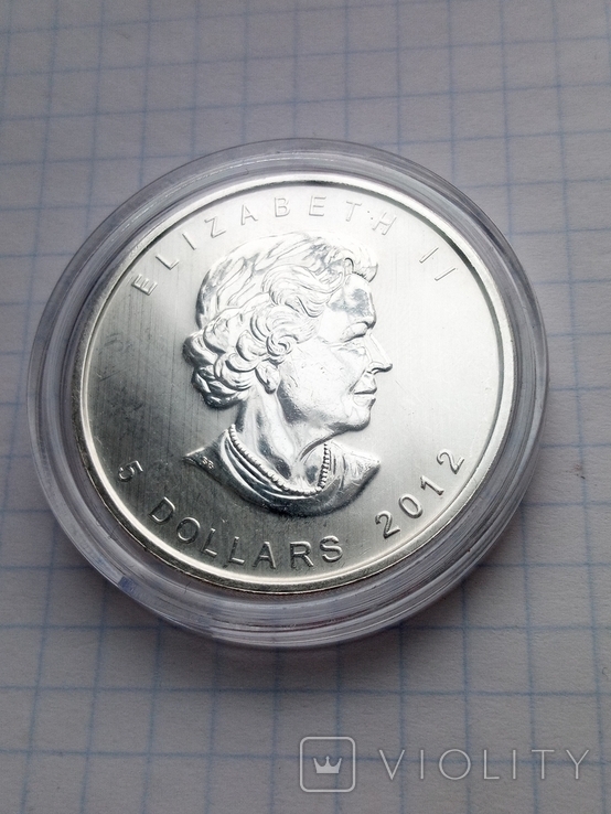 5 доларів Канада 2012 рік срібло, фото №10