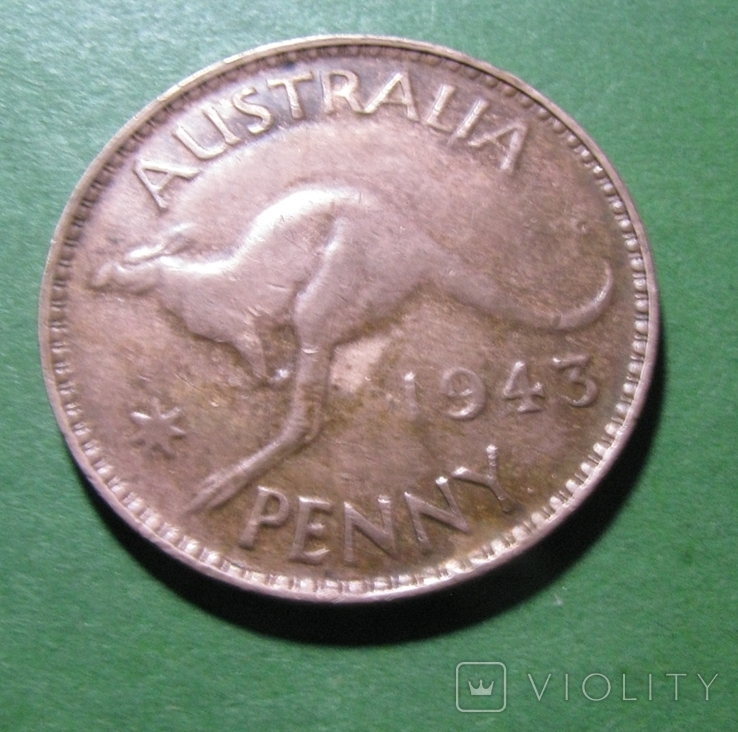 Австралія 1 пенні 1943, фото №2