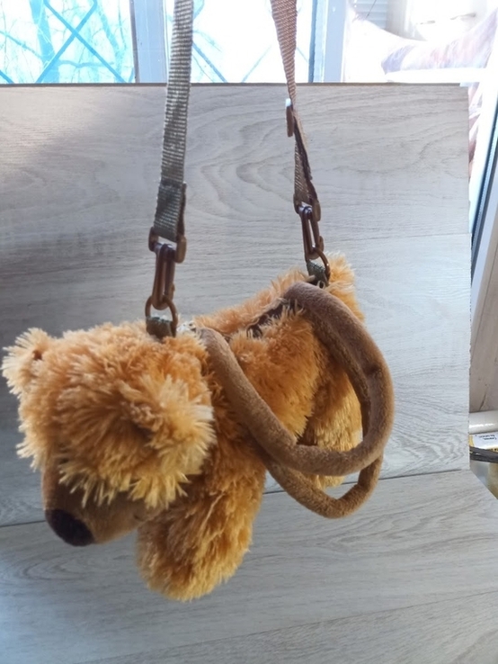 Мягкая игрушка-сумка медведь медвеженок балушка, photo number 2