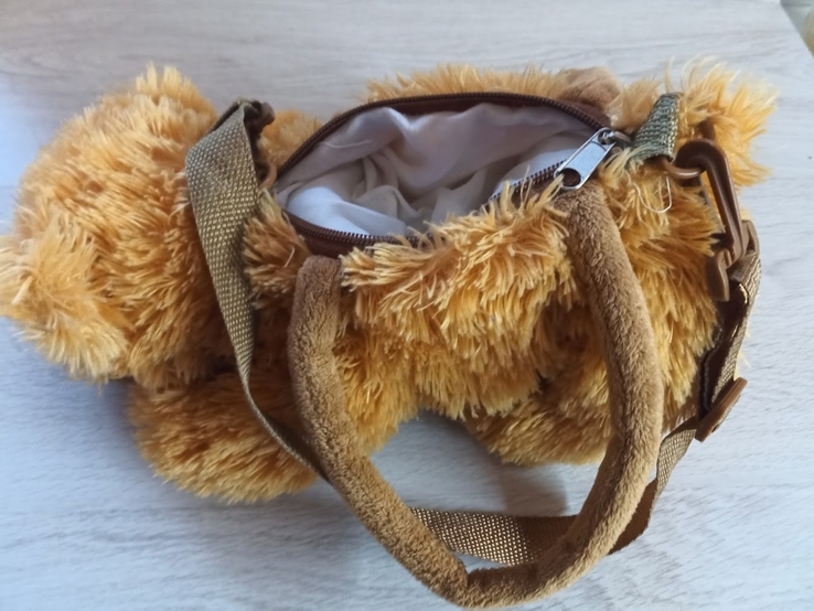 Мягкая игрушка-сумка медведь медвеженок балушка, фото №7