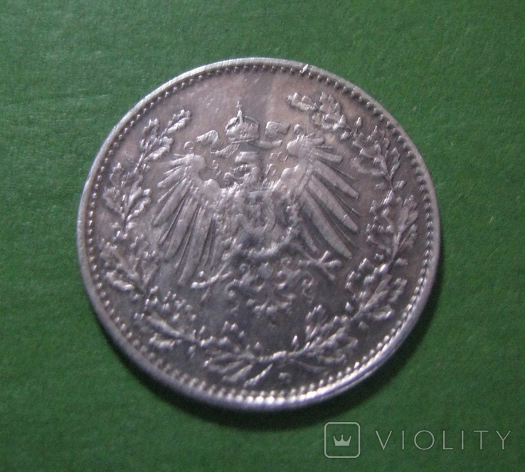 Німеччина -- 1/2 марки 1916, фото №5