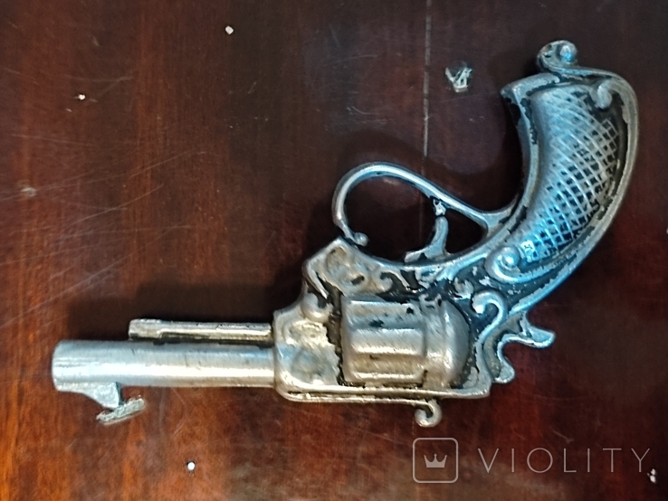 Вінтажна іграшка: револьверний пістолет. СРСР, фото №6