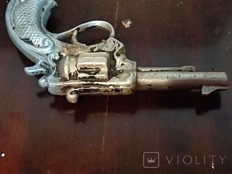 Вінтажна іграшка: револьверний пістолет. СРСР, фото №7