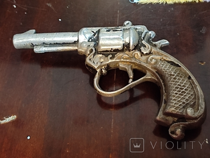 Вінтажна іграшка: револьверний пістолет. СРСР, фото №9