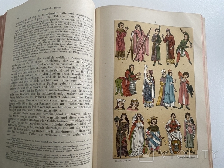 Антикварная книга 1892 г.Руководство по немецкому традиционному костюму, фото №10