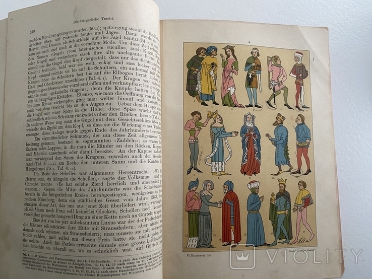 Антикварная книга 1892 г.Руководство по немецкому традиционному костюму, фото №11