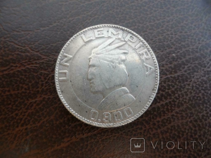 1 ЛЕМПИРА 1932 Гондурас серебро *13.1, фото №2