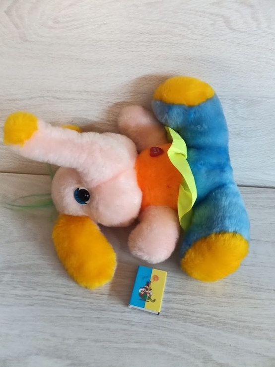 Мягкая игрушка слоненок слониха разноцветная, numer zdjęcia 5