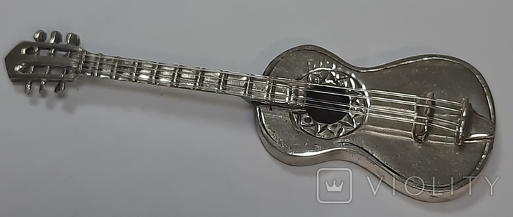 Гитара серебро, фото №2