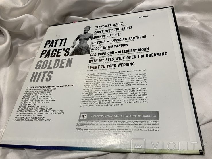Золоті хіти Патті Пейдж Patti Page Golden Hits 1981, фото №3