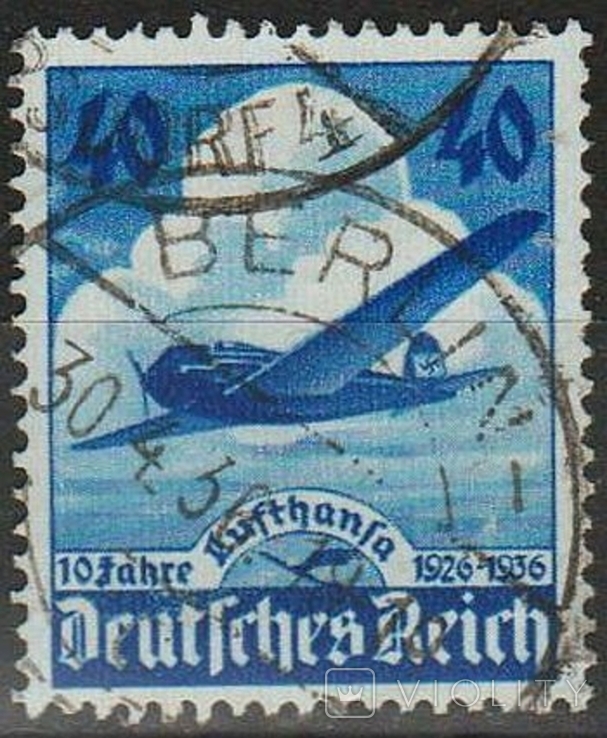 1936 - Рейх - 10 років Люфтганза Mi.603 4.0 EU