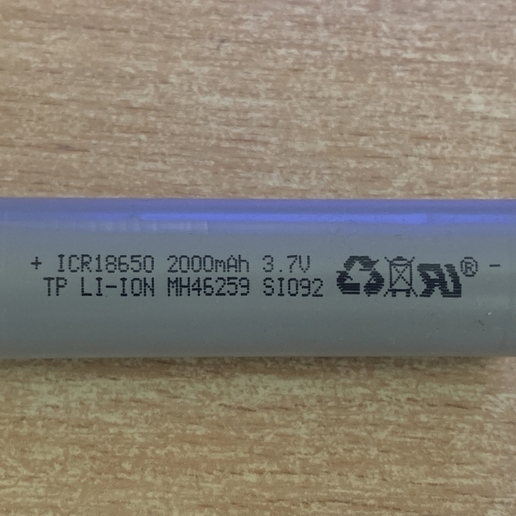 Акумулятор Li-Ion INR18650 3.7V 15C 2000mAh 30A, фото №3