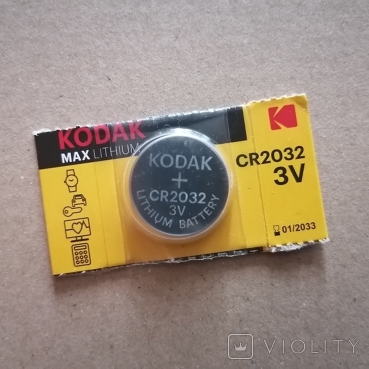 Батарейка литиевая Kodak CR2032 3V, blister 1 штука, фото №3