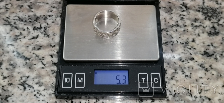 Кольцо серебрянное широкое 17 р, фото №10