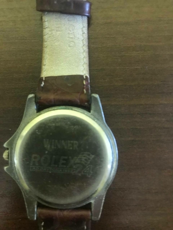 Яскравий жіночий годинник "ROLEX" з шкіряним ременцем, Кітай, фото №4