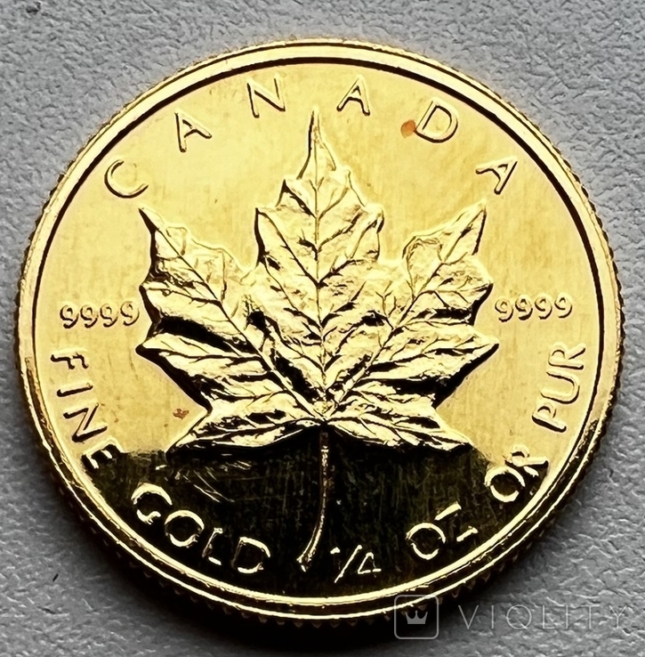 10 долларов 1987 года. Канада. 1/4 oz., фото №2