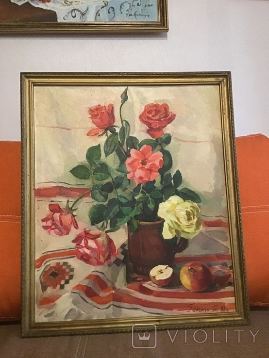 Натюрморт Букет рози , народний художник Галькун Тетяна, фото №8
