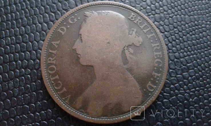 Великобритания 1 пенни, 1893, фото №2