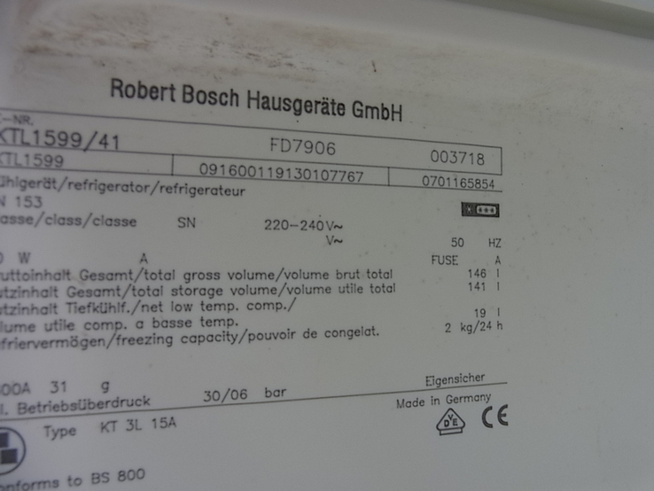Холодильник BOSCH 85х55 cм з Німеччини, numer zdjęcia 6