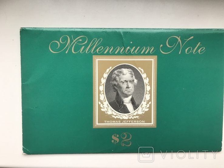 2 доллара США серия 1995 С замещения Миллениум Филадельфия в буклете лимитированный тираж, фото №4