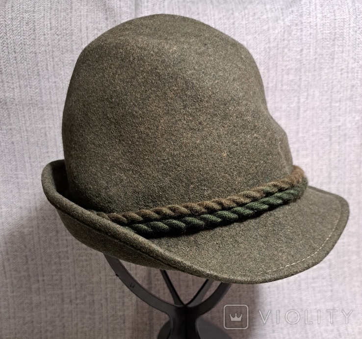 Винтаж шляпа охотника с пером Германия, юбилейный серебряный знак, серебро 925 пр, клеймо, фото №7