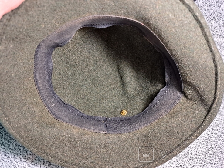 Винтаж шляпа охотника с пером Германия, юбилейный серебряный знак, серебро 925 пр, клеймо, фото №11