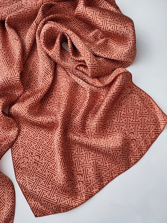 Шовковий палантин хустина шарф шаль в східному королівському стилі., фото №11