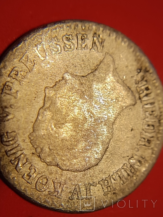 1 срібний грош 1852 Прусія, фото №4