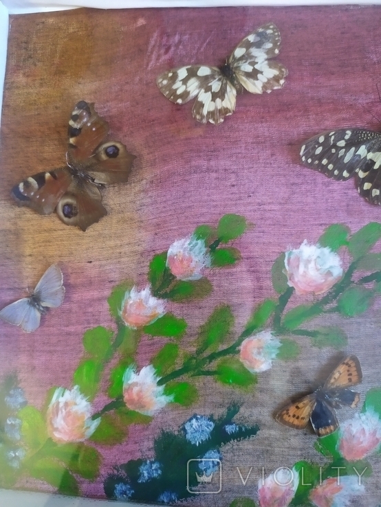 Картина с бабочками 49х30см, фото №6