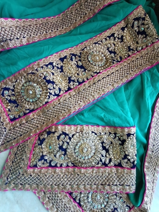 Дупатта,индийский универсальный шарф из жоржетта, фото №2