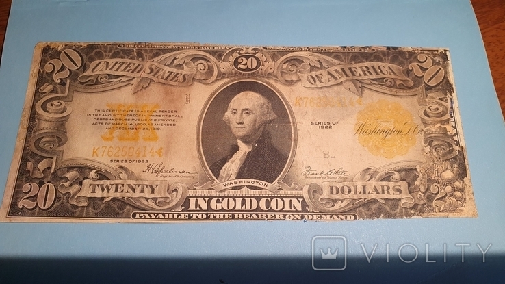  20 долларів.1922 р., фото №3