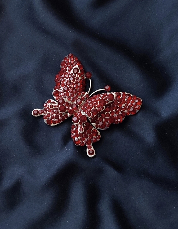 Винтажная большая брошка-бабочка Juliana, фото №11