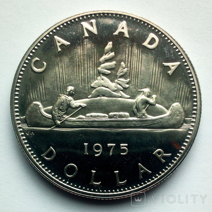 Канада 1 доллар 1975 г., фото №9