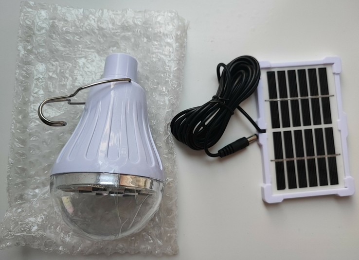 Лампа ліхтар акумуляторна CL-028 Max + сонячна панель, фото №5