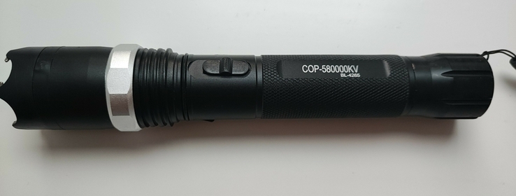 Тактичний ліхтар COP BL-4265 580000KV ліхтарик шокер, фото №5