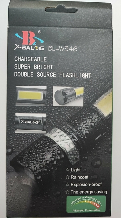Ручний ліхтарик з USB-зарядкою BL-W546, numer zdjęcia 4