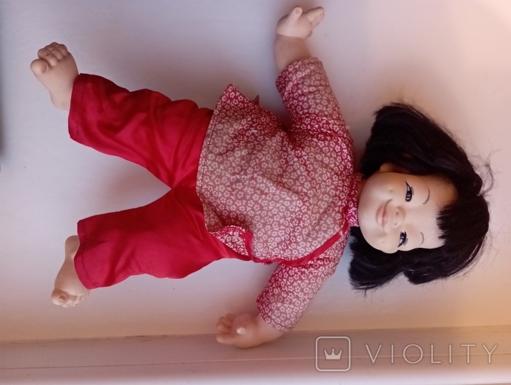 Вінтажна азіатська лялька з посмішкою, фото №5