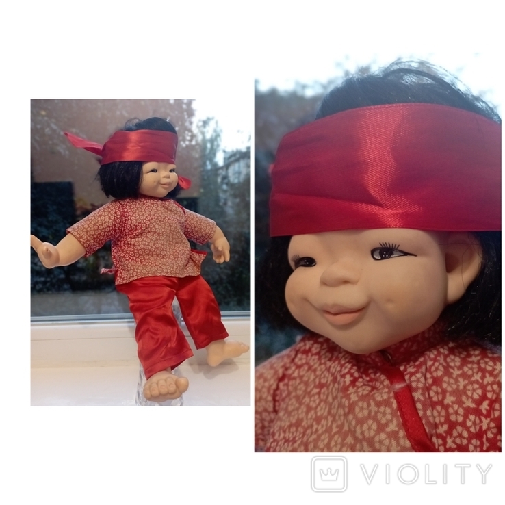 Вінтажна азіатська лялька з посмішкою, фото №8