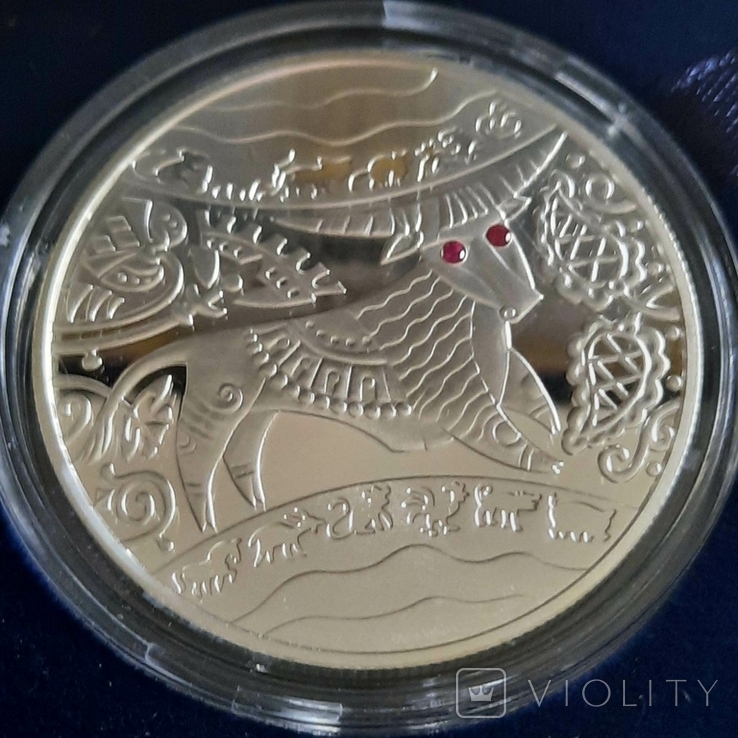 Сpiбло (Ag 925) 5 грн Пам'ятна монета "Рік Бика" 2009, фото №2