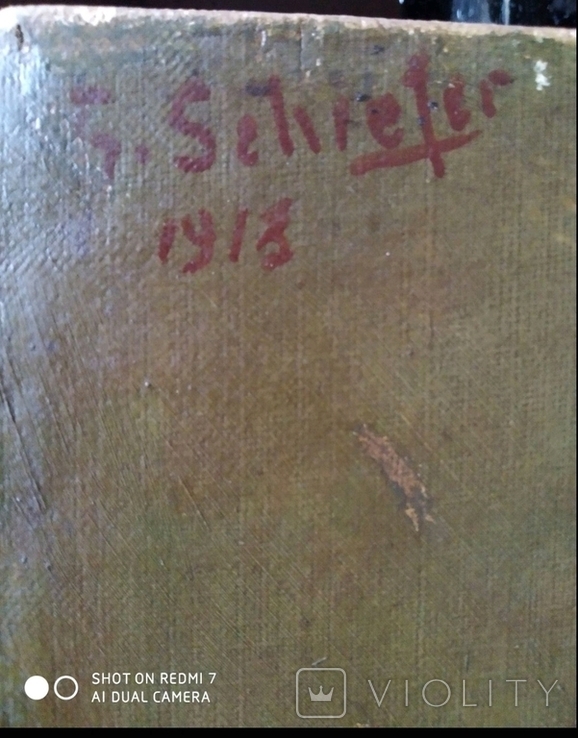 Натюрморт. 1913. Художник Schiefer. 42 на 51см., фото №3