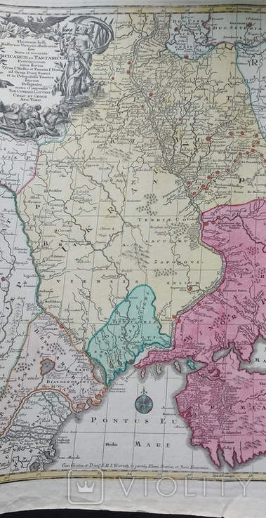 Карта Украины, 18 век, Копия!, фото №5