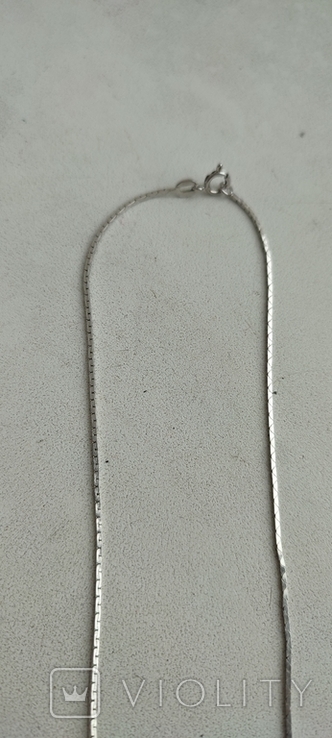 Серебряная цепочка с подвеской., фото №7