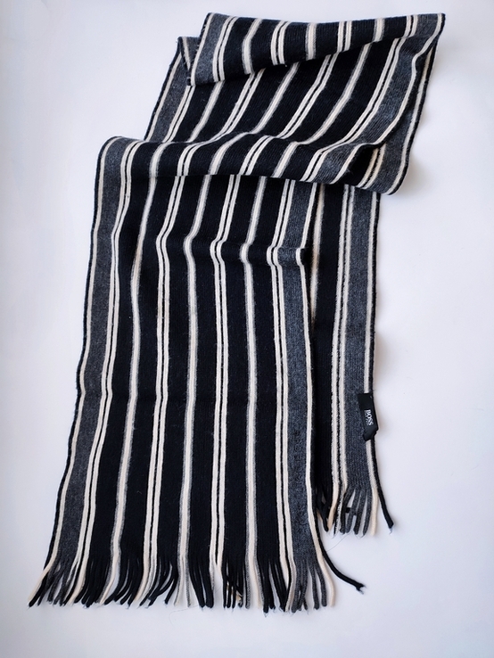 Теплый натуральный шарф Hugo Boss оригинал, фото №5