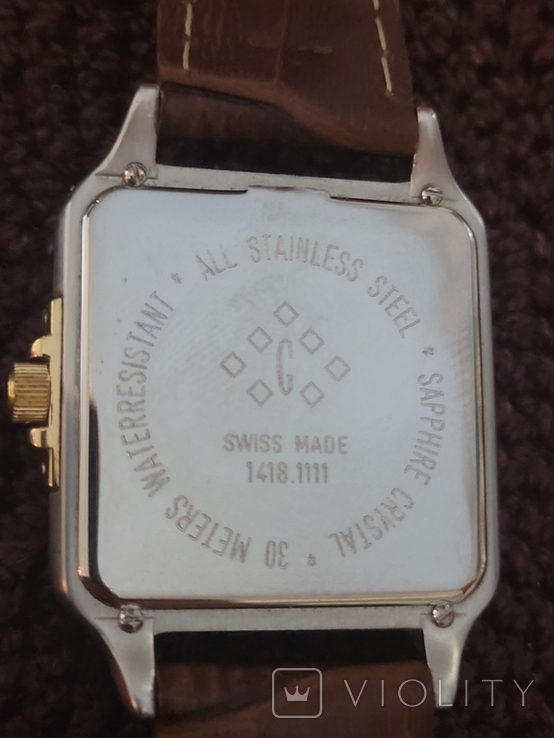 Часы кварц Girarducci сталь-золото,швеййария, фото №3