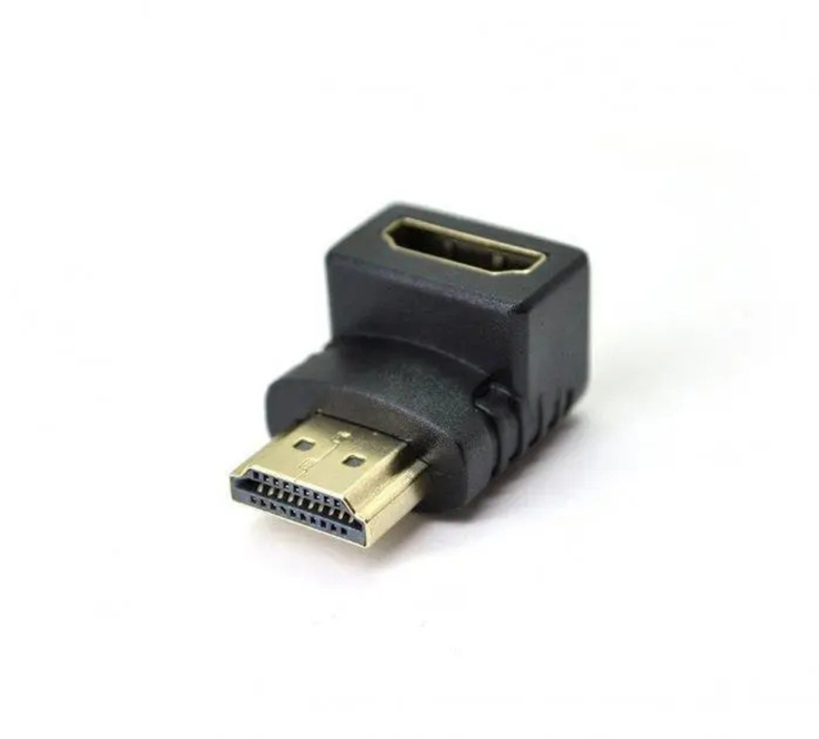 Перехідник кутовий HDMI гніздо F-HDMI штекер M 90
