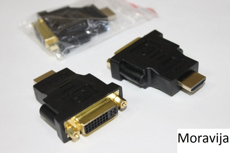 Перехідник HDMI Male - DVI Female 24+5 pin 1 штука